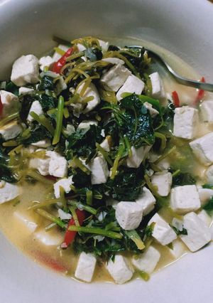 Foto resep Sup bayam + tahu putih