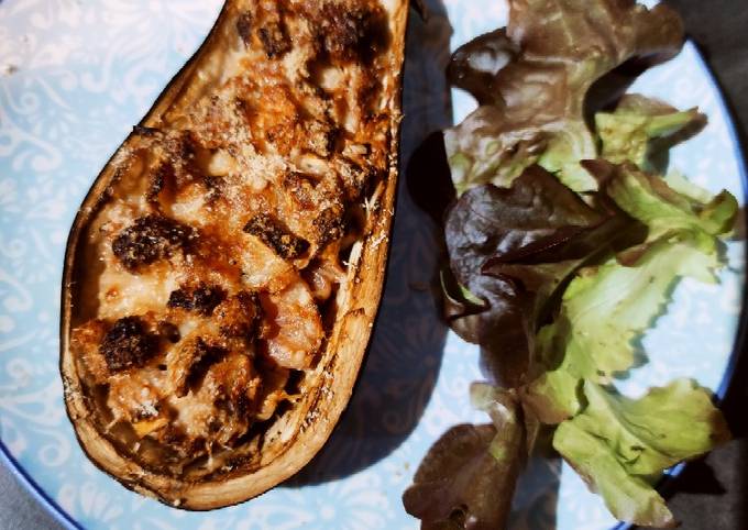 Aubergine farcie à la chipo