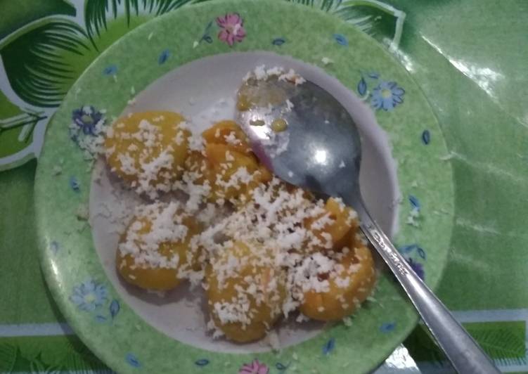 resep cara mengolah Klepon labu kuning