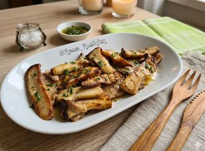 Foto di Scaloppine di Prosciutto di Maiale con Funghi al Marsala Secco