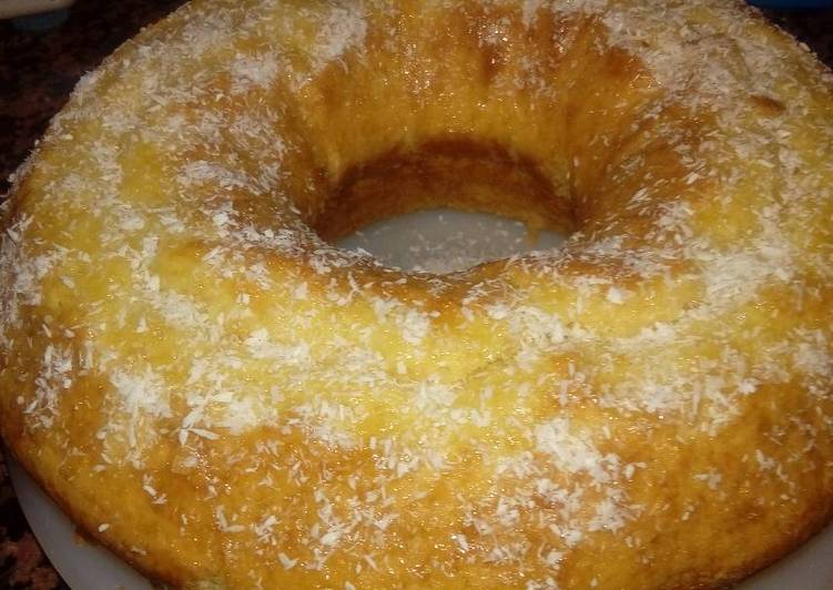 Bizcocho de naranja y coco