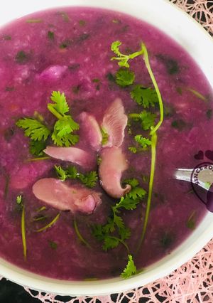 Hình của món Canh khoai mỡ chay (ngày 6).