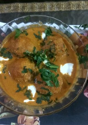 A picture of Malai kofta.