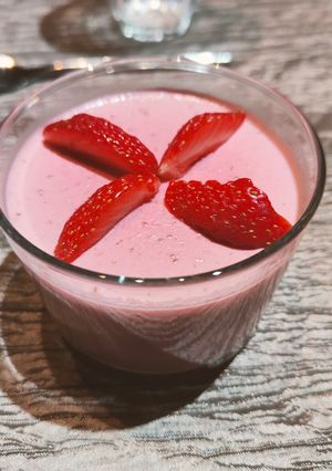 Une photo de Mousse de fraise