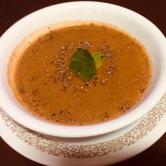 A picture of Tomato carrot soup.