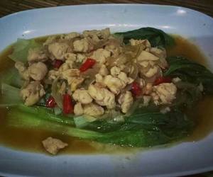 Resep Populer Pokcoy cah ayam saus tiram Praktis Enak Resep Populer Pokcoy cah ayam saus tiram Praktis Enak