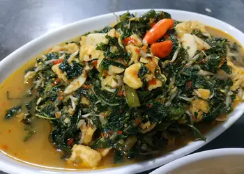 Masakan Unik Tumis daun singkong terasi + tahu Ala Rumahan