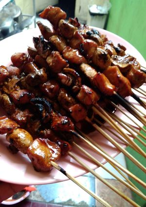 Foto resep Sate ayam jamur