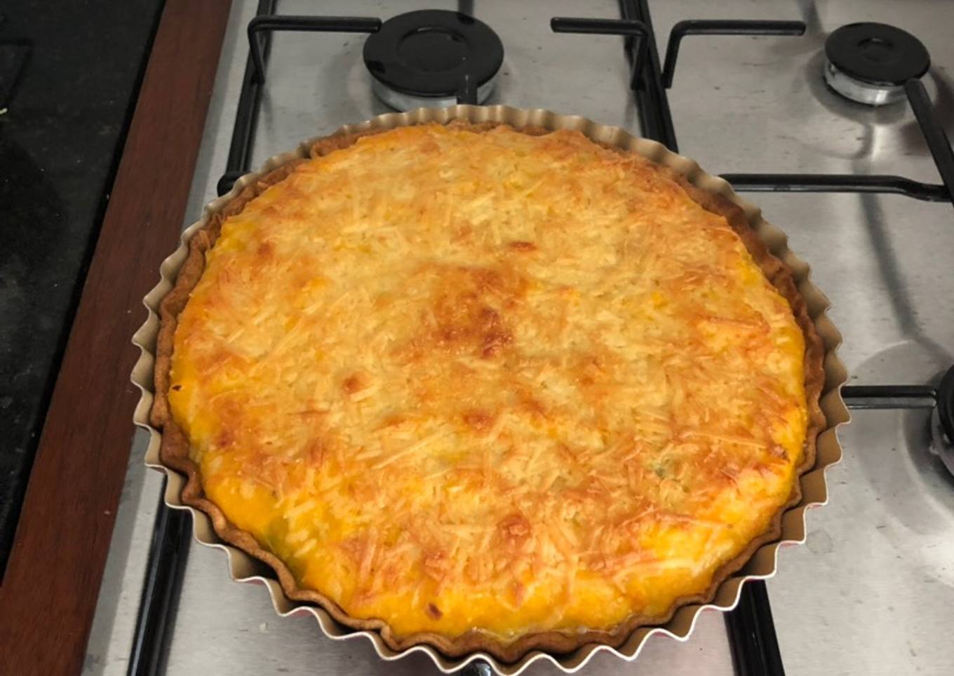 Tarta de calabaza y puerro