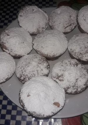 Una foto de Mini tortitas con manzana y crocante