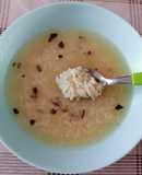 Sopa de arroz con ajo