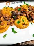 Ravioli Stuffed with Pumpkin and Mushrooms