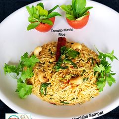 A picture of Tomato Methi Pulav.