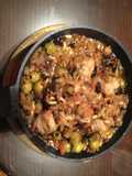 Caponata con albóndigas