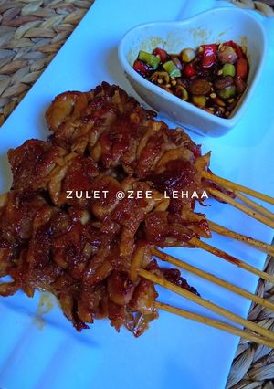 Foto resep Sate jamur tiram pedas