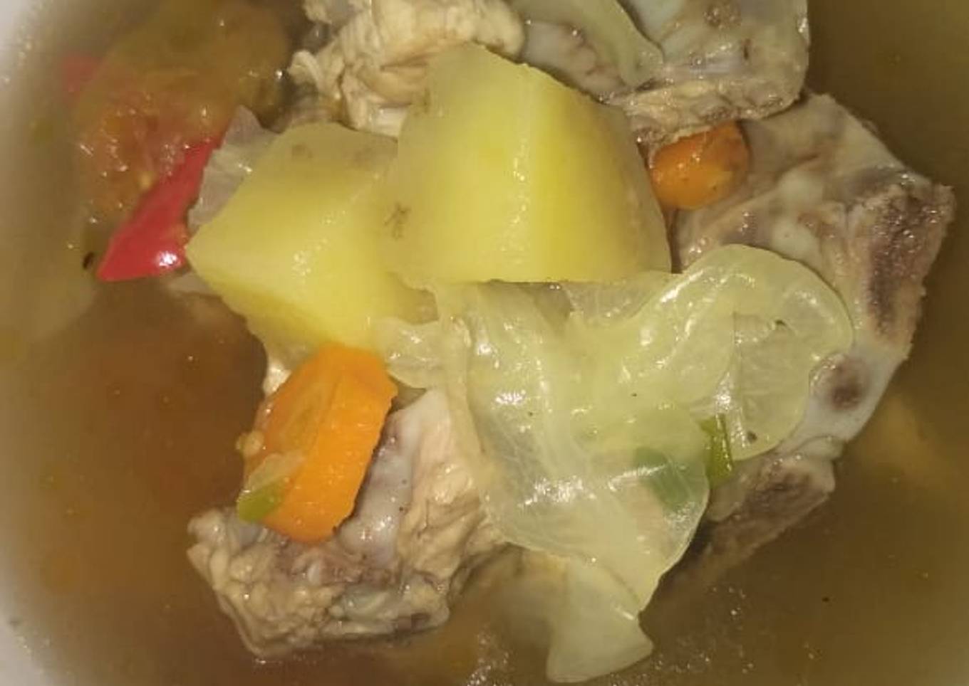 Sop Toyam (tolang ayam)