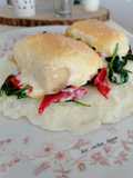 Bacalao gratinado con muselina de ajo