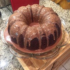 A picture of Chocolate Cake with Chocolate Glaze.