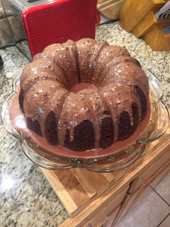 A picture of Chocolate Cake with Chocolate Glaze.
