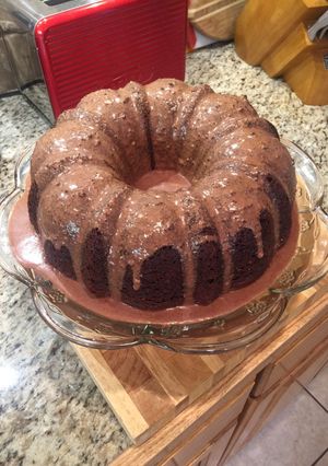 A picture of Chocolate Cake with Chocolate Glaze.