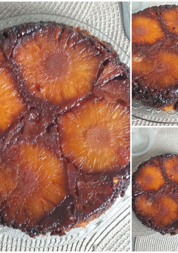 Una foto de Panetela de piña caramelizada