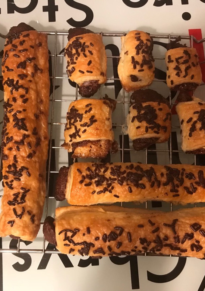 Una foto de Cañas de chocolate
