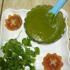 Tomato Coriander Chutney A picture of Tomato Coriander Chutney.
