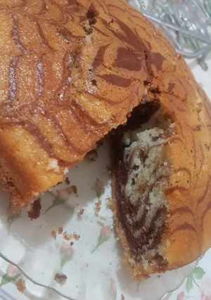 صورة لوصفة كيكة زيبرا اقتصادية وسهلة التحضير