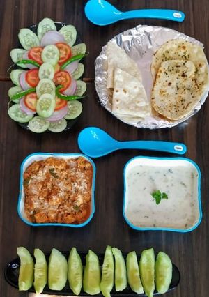 A picture of Kathi Kabab without onion garlic.