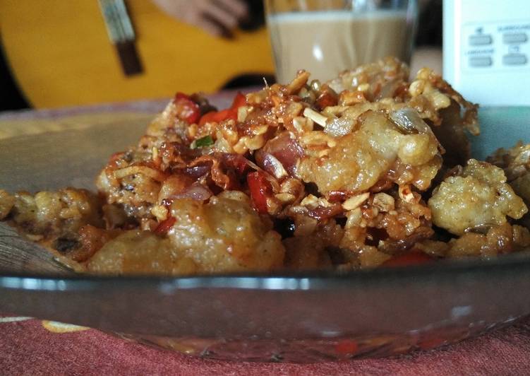 Langkah Membuat Cumi crispy pedas manis, Sempurna