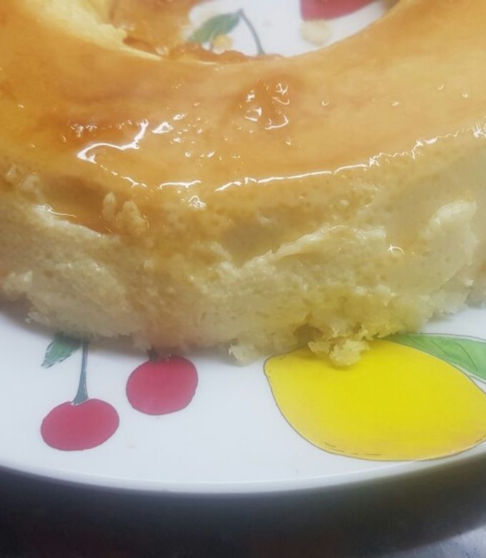 Una foto de Flan de coco con leche condensada
