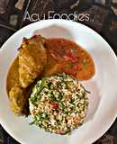 Nasi Ulam Utara ft Ayam Percik Kelantan