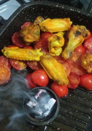عکسی از دستور مرغ دودی