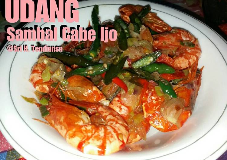 Cara Gampang Menyiapkan Udang sambal cabe ijo Anti Gagal