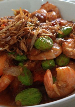 Foto resep Sambal goreng udang pete