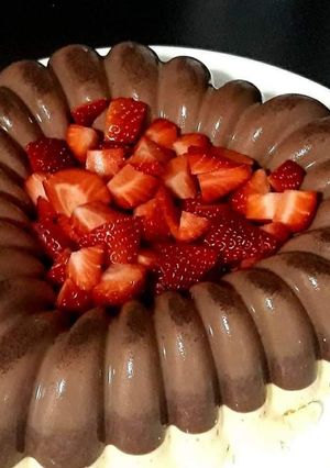 Una foto de Gelatina de chocolate mayordomo