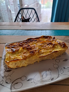 Una foto de Cheesecake de peras