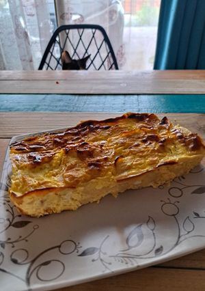 Una foto de Cheesecake de peras