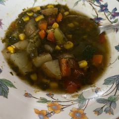 A picture of Vegetable Zucchini Soup.