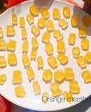 Kẹo dẻo cam cho bé em dùg hơi mềm. cho bé dưới 1y ăn thô tốt