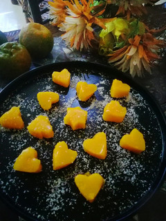 फ्रेश ऑरेंज जेली कैंडी (fresh orange jelly candy recipe in Hindi) रेसिपी मुख्य फोटो