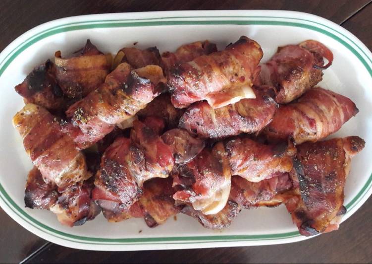 Tepsis baconos csirkemáj