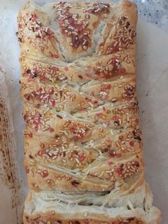 Una foto de Hojaldre relleno de chocolate