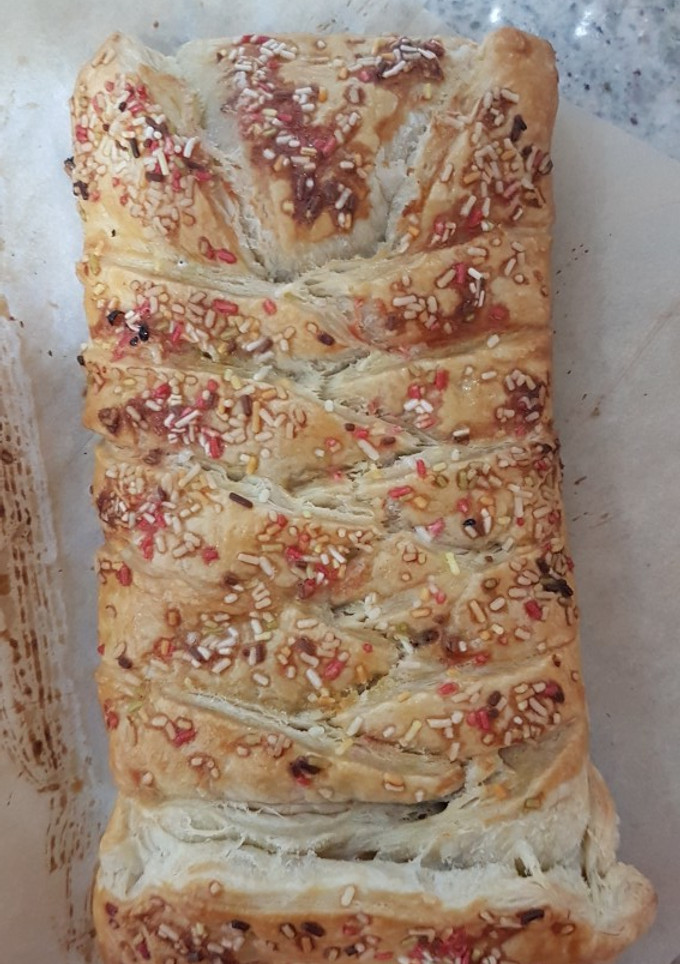 Una foto de Hojaldre relleno de chocolate