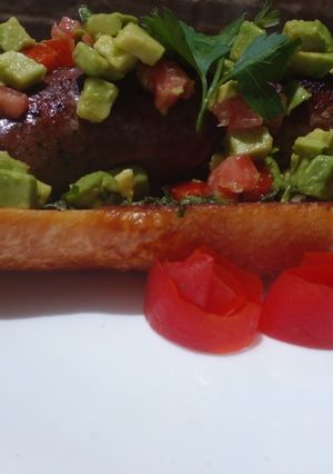 Una foto de Baguette de chorizo argentino