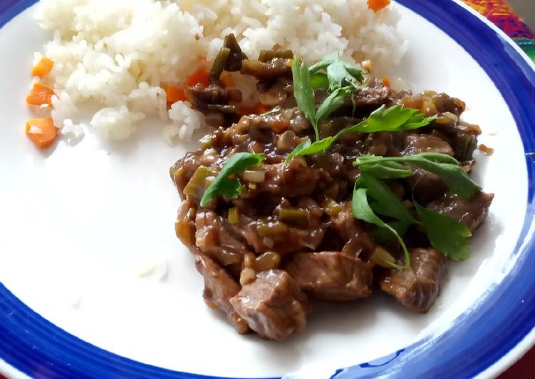 Carne en salsa de soya (mongoliana)