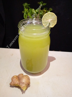 Cucumber and ginger drinks ainihin hoton girkin