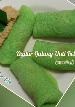 Foto resep Dadar Gulung Unti Kelapa (ala chef)