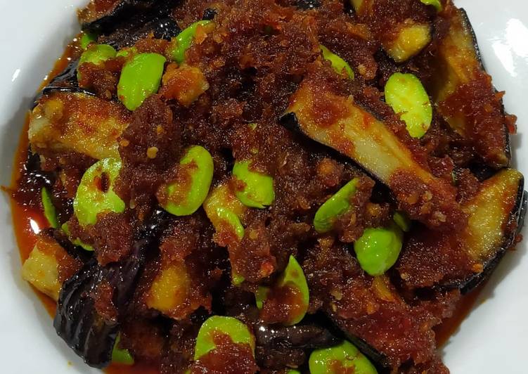 Step-by-Step Guide to Prepare Homemade Sambal Eggplant and bitter bean