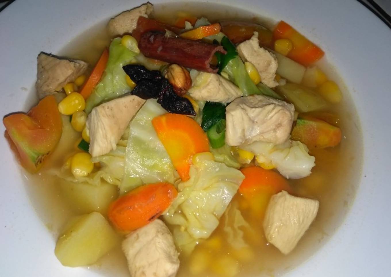Sop ayam sayur